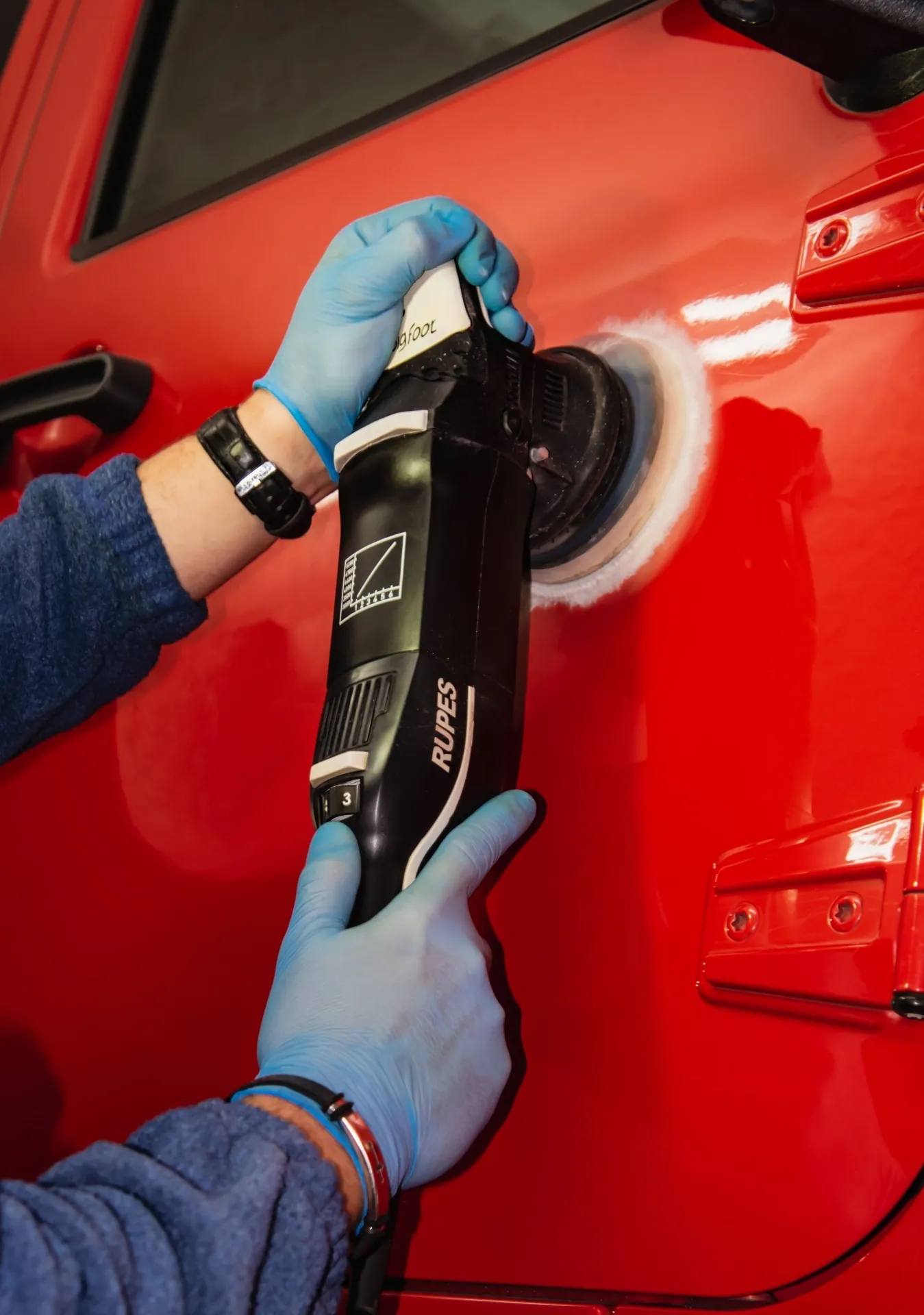 Swirl-free, mirror-like paint after machine paint correction by Intuition Mobile Detailing